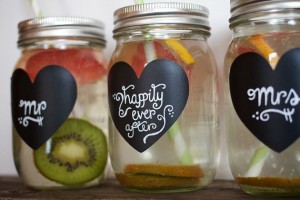 mason jar with heart blank chalkboard label - party diy valentine favor idea ready to personalize dr-f75318